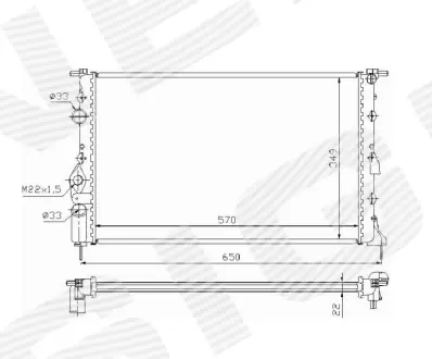 РАДИАТОР SIGNEDA RA63939A