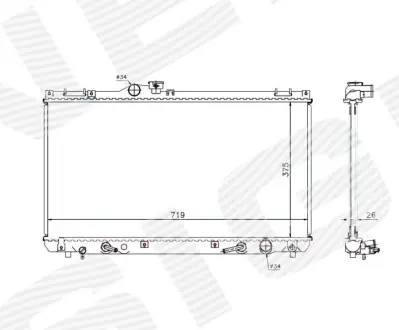 РАДИАТОР SIGNEDA RA64653Q