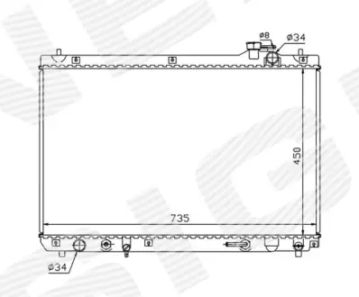 РАДИАТОР SIGNEDA RA64766Q