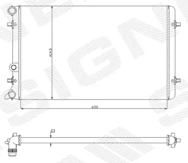 РАДИАТОР SIGNEDA RA65201A