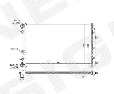 РАДИАТОР SIGNEDA RA65271Q