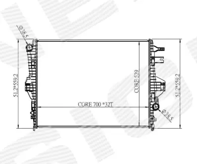 РАДИАТОР SIGNEDA RA65297