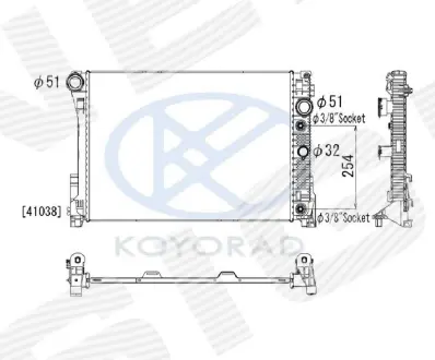 РАДИАТОР SIGNEDA RA67161Q