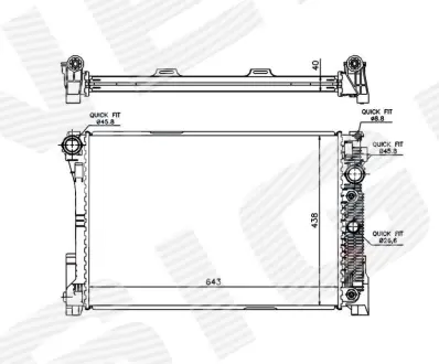 РАДИАТОР SIGNEDA RA67162Q