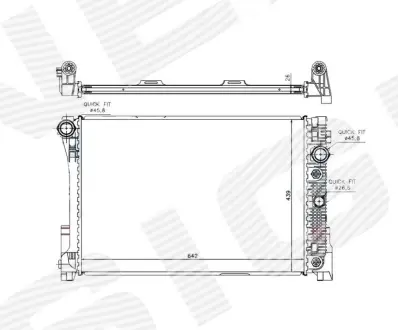 РАДИАТОР SIGNEDA RA67168Q