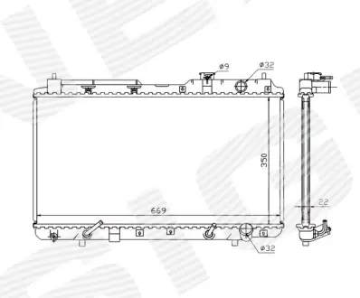 РАДИАТОР SIGNEDA RA681021Q