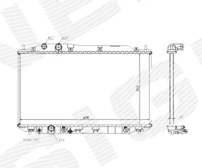 РАДИАТОР SIGNEDA RA68141Q