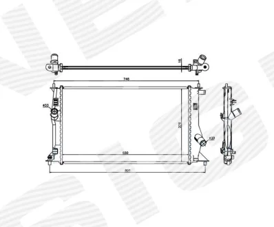 РАДИАТОР SIGNEDA RA68503