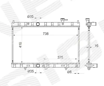 РАДИАТОР SIGNEDA RA68789Q