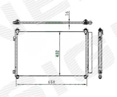 РАДИАТОР КОНДИЦИОНЕРА SIGNEDA RC3613