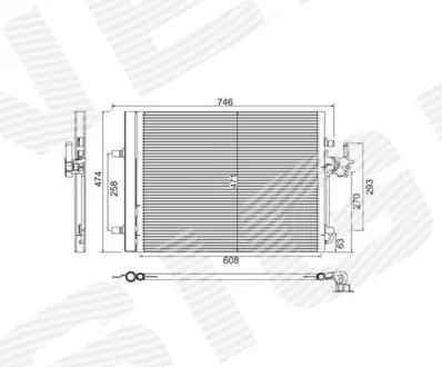 РАДИАТОР КОНДИЦИОНЕРА SIGNEDA RC940044