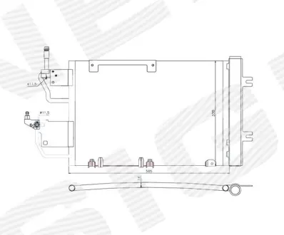 РАДИАТОР КОНДИЦИОНЕРА SIGNEDA RC940052