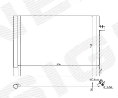 РАДИАТОР КОНДИЦИОНЕРА SIGNEDA RC940058