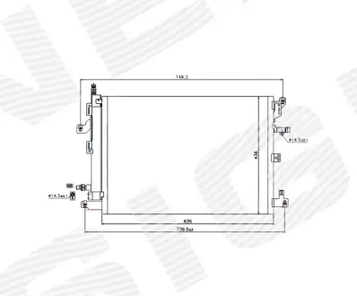 РАДИАТОР КОНДИЦИОНЕРА SIGNEDA RC940089