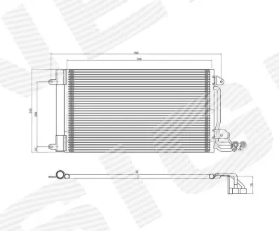 РАДИАТОР КОНДИЦИОНЕРА SIGNEDA RC940093