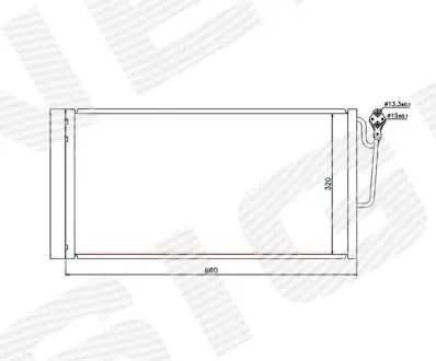 РАДИАТОР КОНДИЦИОНЕРА SIGNEDA RC940118
