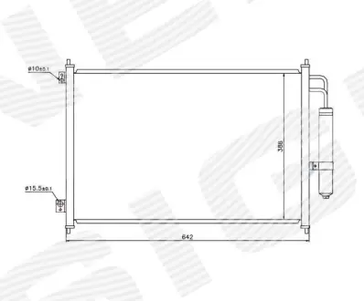 РАДИАТОР КОНДИЦИОНЕРА SIGNEDA RC940121