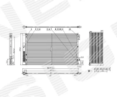РАДИАТОР КОНДИЦИОНЕРА SIGNEDA RC940124