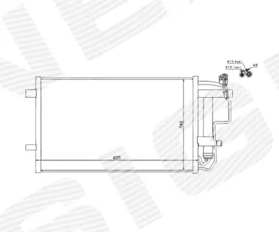 РАДИАТОР КОНДИЦИОНЕРА SIGNEDA RC940149