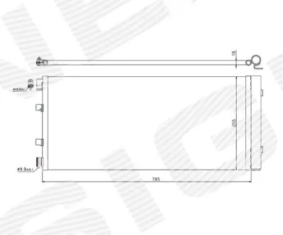 РАДИАТОР КОНДИЦИОНЕРА SIGNEDA RC940158Q