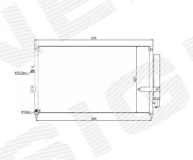 РАДИАТОР КОНДИЦИОНЕРА SIGNEDA RC940197