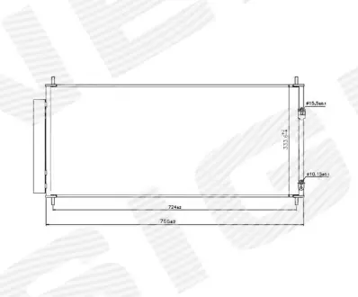 РАДИАТОР КОНДИЦИОНЕРА SIGNEDA RC940240