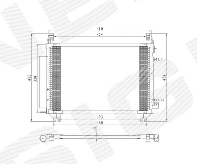 РАДИАТОР КОНДИЦИОНЕРА SIGNEDA RC940270
