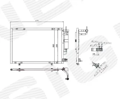 РАДИАТОР КОНДИЦИОНЕРА SIGNEDA RC940277
