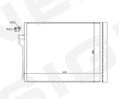 РАДИАТОР КОНДИЦИОНЕРА SIGNEDA RC940288