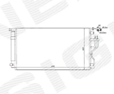 РАДИАТОР КОНДИЦИОНЕРА SIGNEDA RC940351