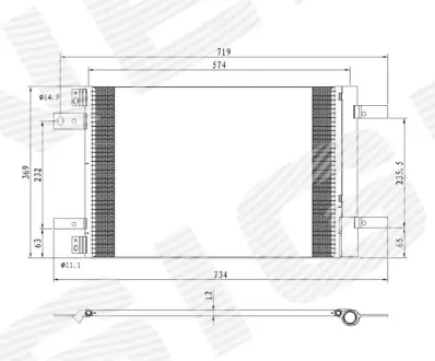 РАДИАТОР КОНДИЦИОНЕРА SIGNEDA RC940458