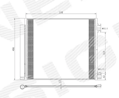 РАДИАТОР КОНДИЦИОНЕРА SIGNEDA RC940546