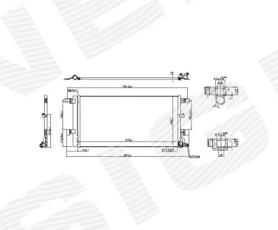 РАДІАТОР КОНДИЦІОНЕРА SIGNEDA RC941076B