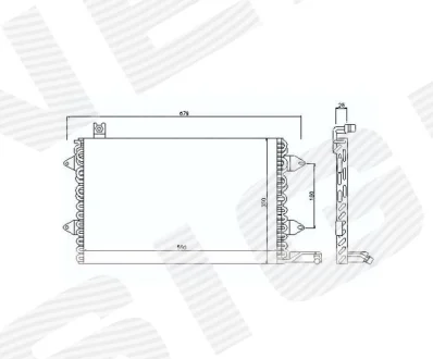 РАДИАТОР КОНДИЦИОНЕРА SIGNEDA RC94164