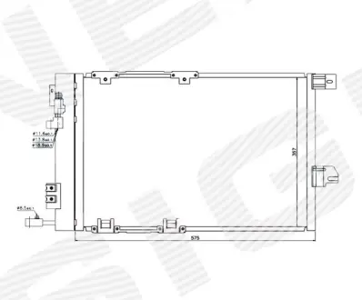 РАДИАТОР КОНДИЦИОНЕРА SIGNEDA RC94384
