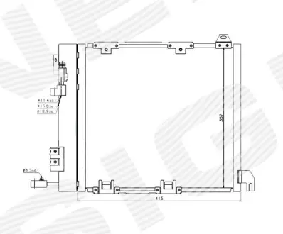 РАДИАТОР КОНДИЦИОНЕРА SIGNEDA RC94385