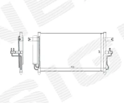 РАДИАТОР КОНДИЦИОНЕРА SIGNEDA RC94453A