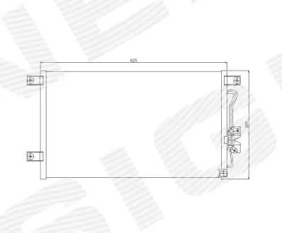 РАДИАТОР КОНДИЦИОНЕРА SIGNEDA RC94497