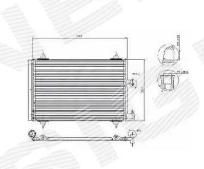 РАДИАТОР КОНДИЦИОНЕРА SIGNEDA RC94534