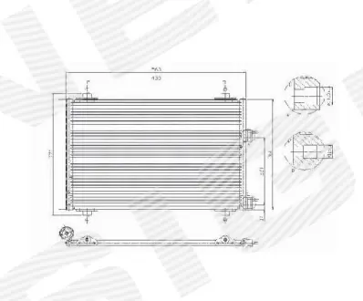 РАДИАТОР КОНДИЦИОНЕРА SIGNEDA RC94570