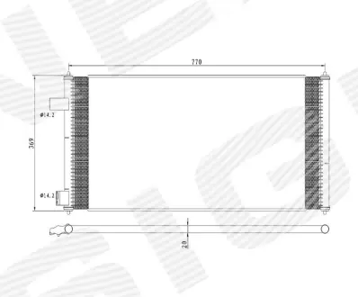 РАДИАТОР КОНДИЦИОНЕРА SIGNEDA RC946644