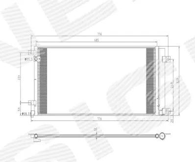 РАДИАТОР КОНДИЦИОНЕРА SIGNEDA RC94774