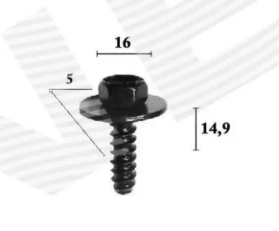 ПЛАСТМАСОВІ КРІПЛЕННЯ SIGNEDA T7035110