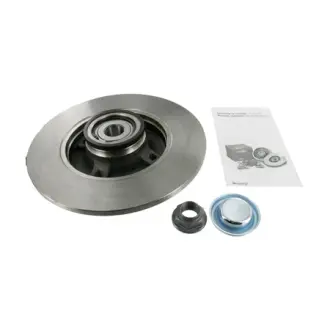 Диск гальмівний (задній) Citroen C4/Peugeot 307 05- (249x9) (+ABS) (з підшипником) SKF VKBD1011