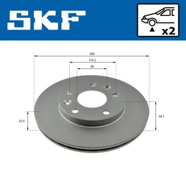 Гальмівний диск передн. Renault Duster 1.5dci SKF VKBD81052V2