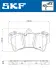 Комплект гальмівних колодок SKF VKBP 80370 (фото 2)