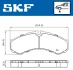 DB Гальмів. колод. передн. Vario 614-815 96- SKF VKBP80507 (фото 2)