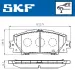 Колодки гальмівні дискові (комплект 4 шт) SKF VKBP80529 (фото 2)