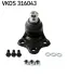 VOLVO кульова опора нижня XC60,70 08- SKF VKDS316043 (фото 1)