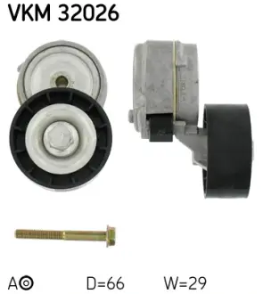 Натяжной ролик, поликлиновой ремень SKF VKM32026